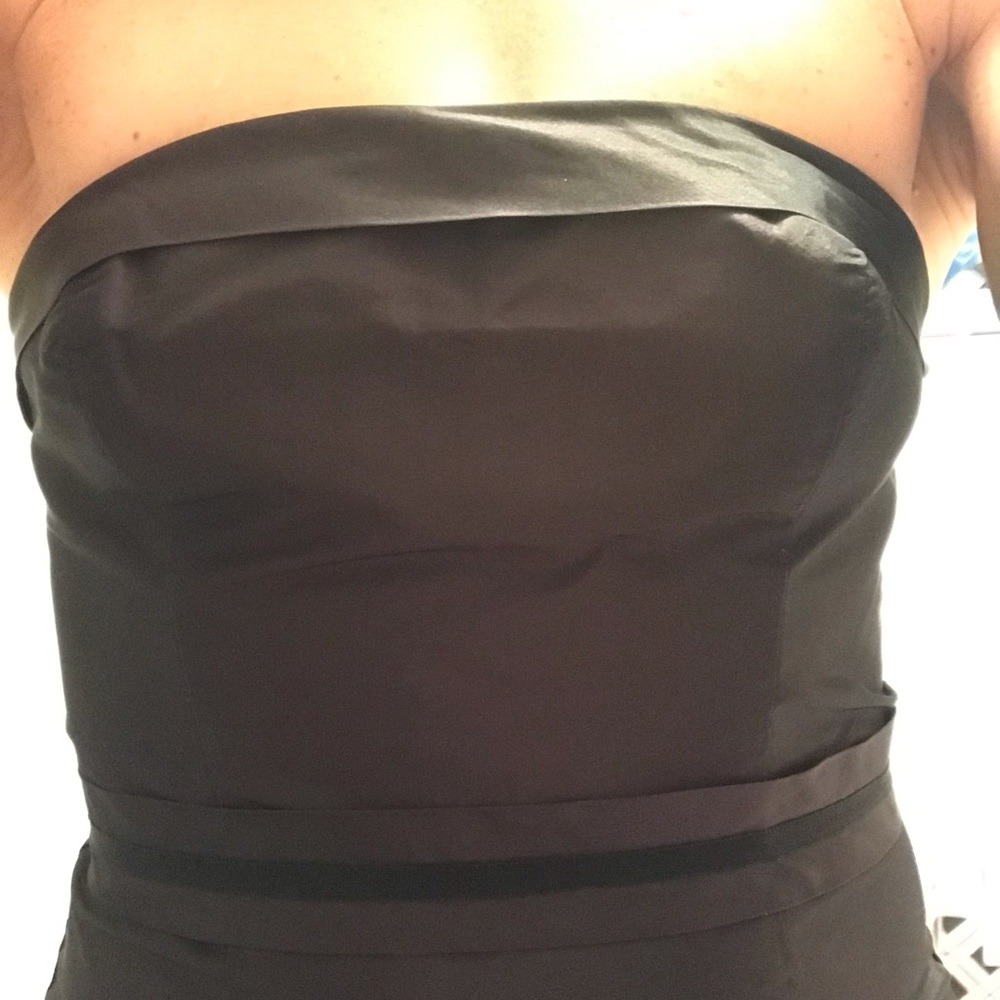 Vera Wang Strapless Fit and Flare Dress - Picture 4 of 7